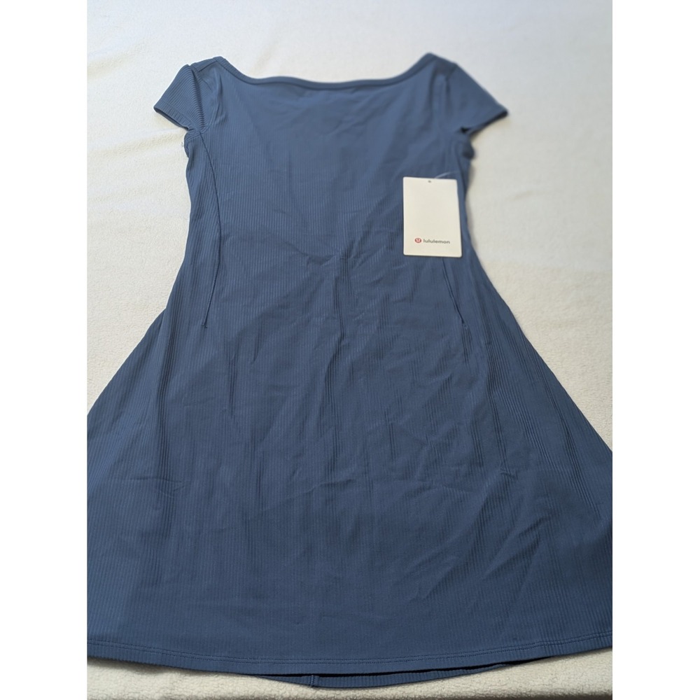 lululemon athletica Navy Blue Ribbed Mini Dress
